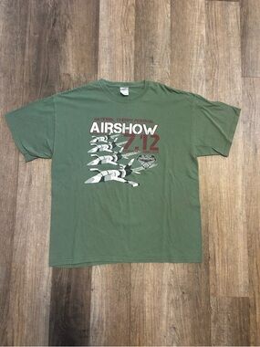 National Cherry Festival Air Shown Graphic Tee Shirt Fighter Plane Jet